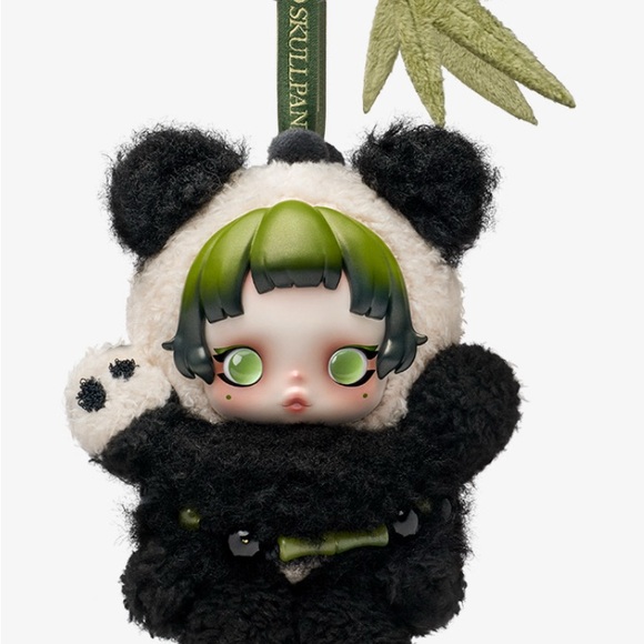 Skullpanda Panda Plush Keychain